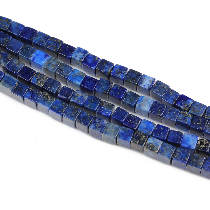 Margele lapis lazuli de sinteza cub 3-3,5x3-3,5mm (sirag)