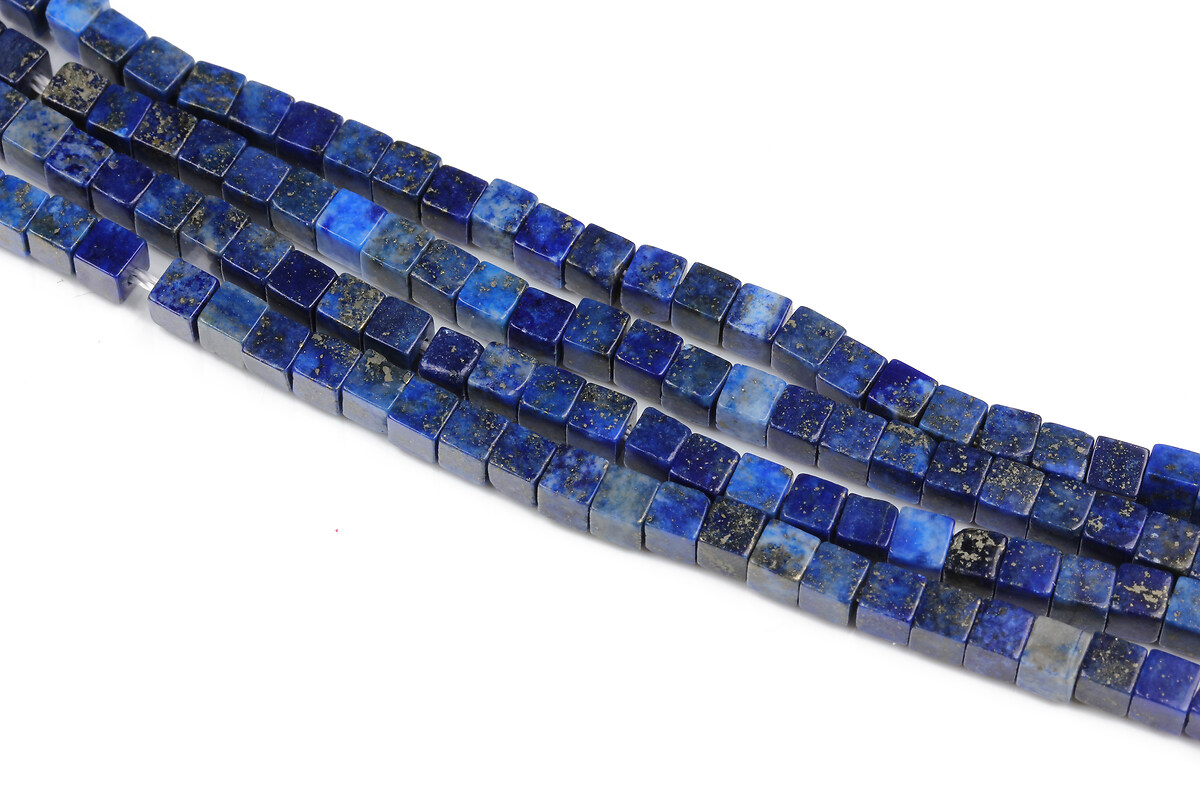 Margele lapis lazuli de sinteza cub 3-3,5x3-3,5mm (sirag)