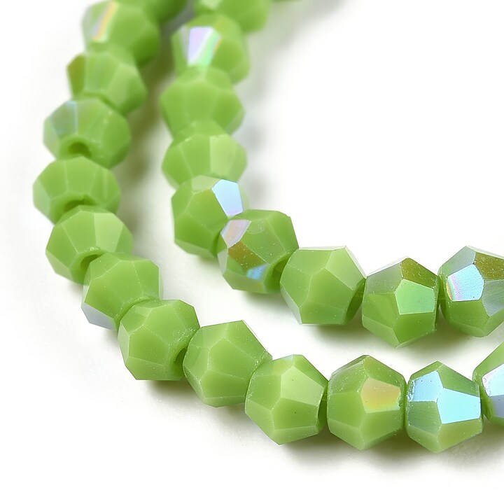 Margele cristal biconic 3mm (sirag) - verde lime opac AB