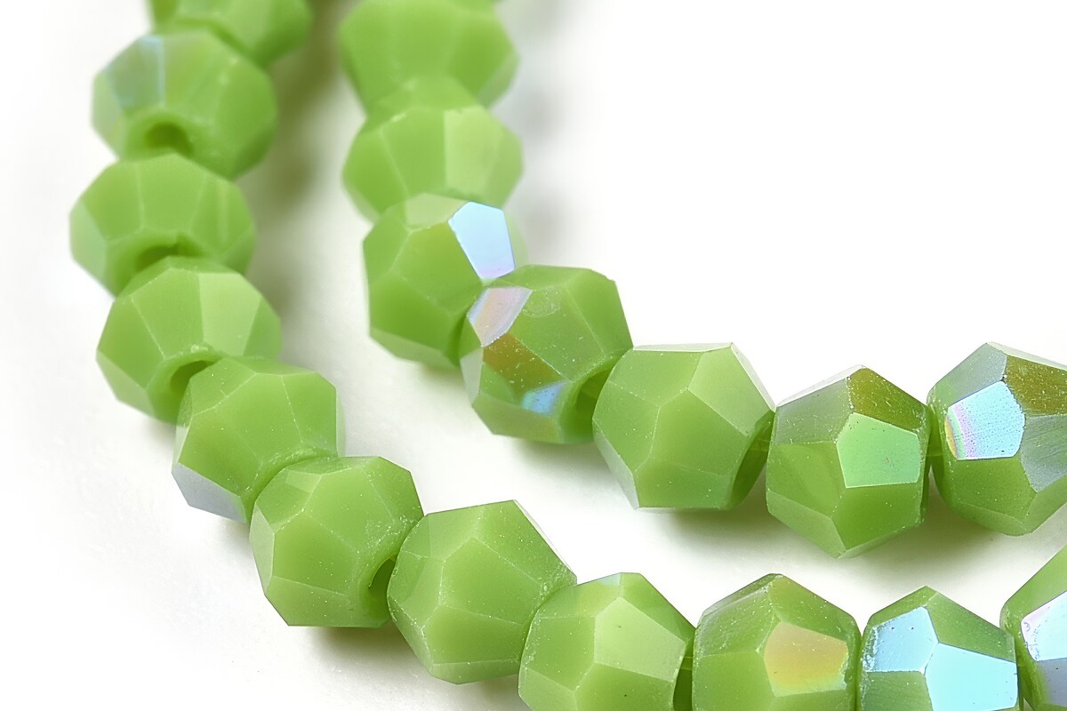 Margele cristal biconic 3mm (sirag) - verde lime opac AB