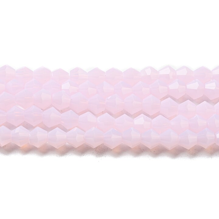 Margele cristal biconic 3mm (sirag) - roz opalescent