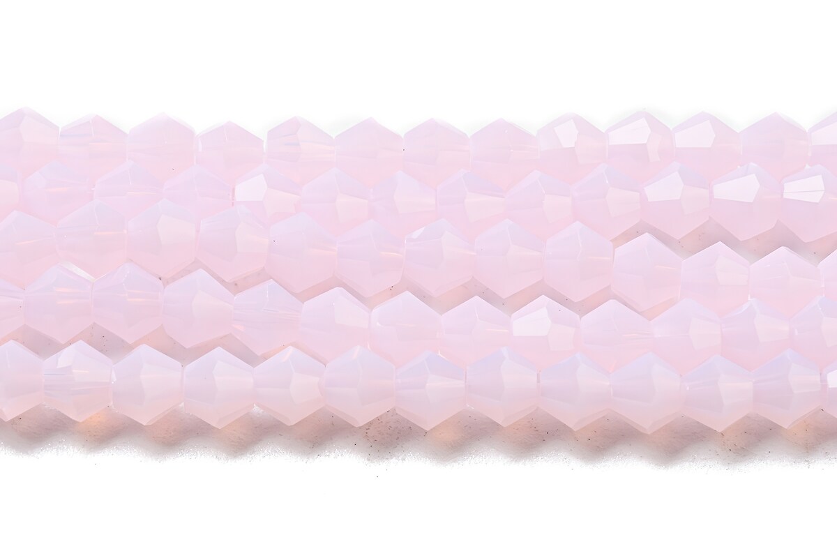 Margele cristal biconic 3mm (sirag) - roz opalescent