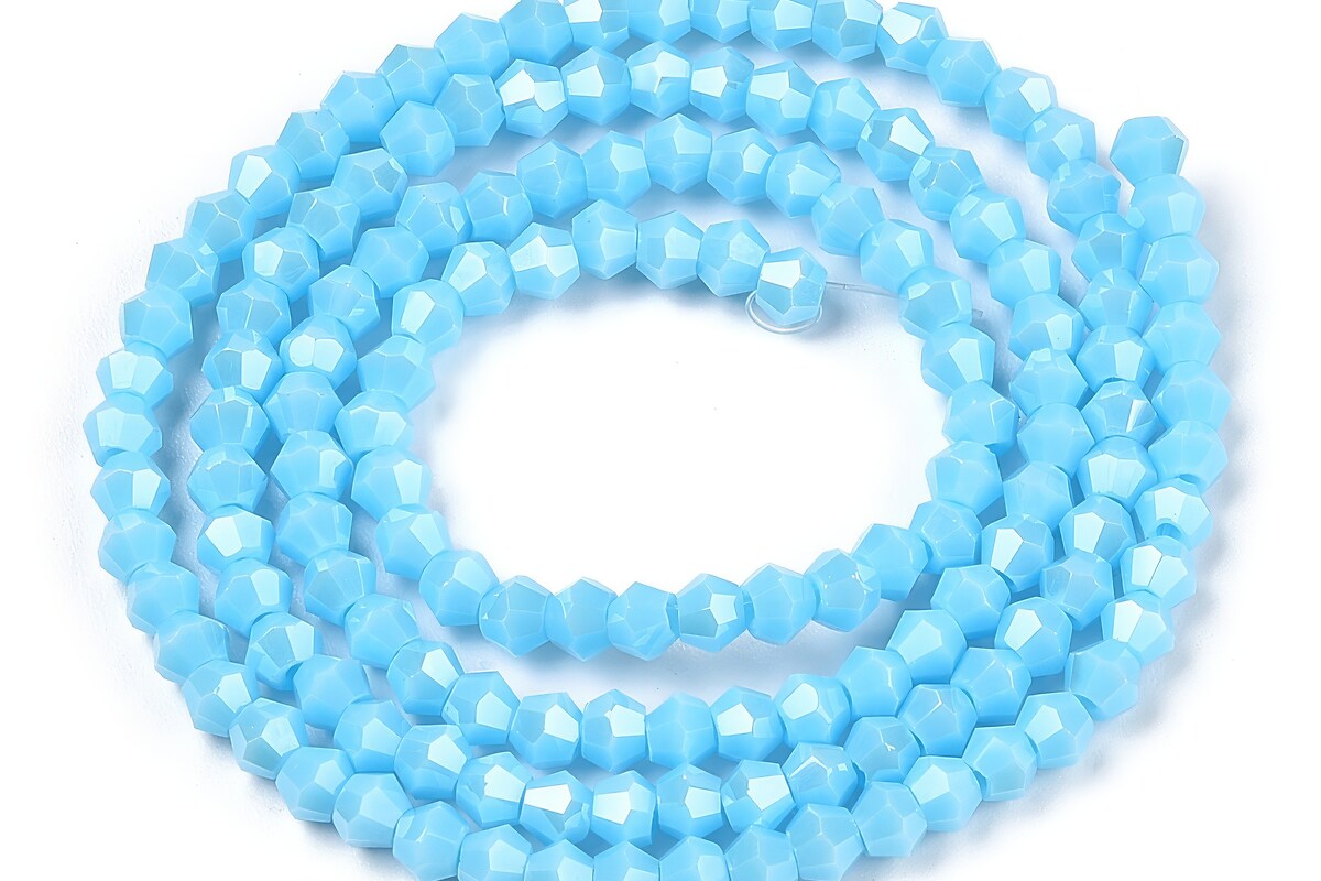 Margele cristal biconic 3mm (sirag) - pearl luster bleu opac