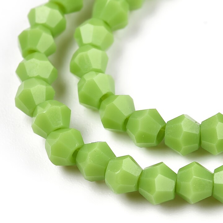 Margele cristal biconic 3x3mm (sirag) - verde lime opac