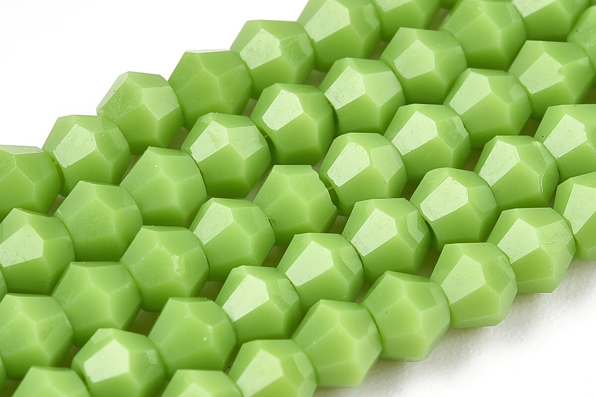 Margele cristal biconic 3x3mm (sirag) - verde lime opac