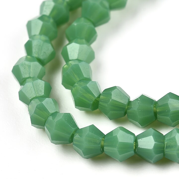 Margele cristal biconic 3x3mm (sirag) - verde opac