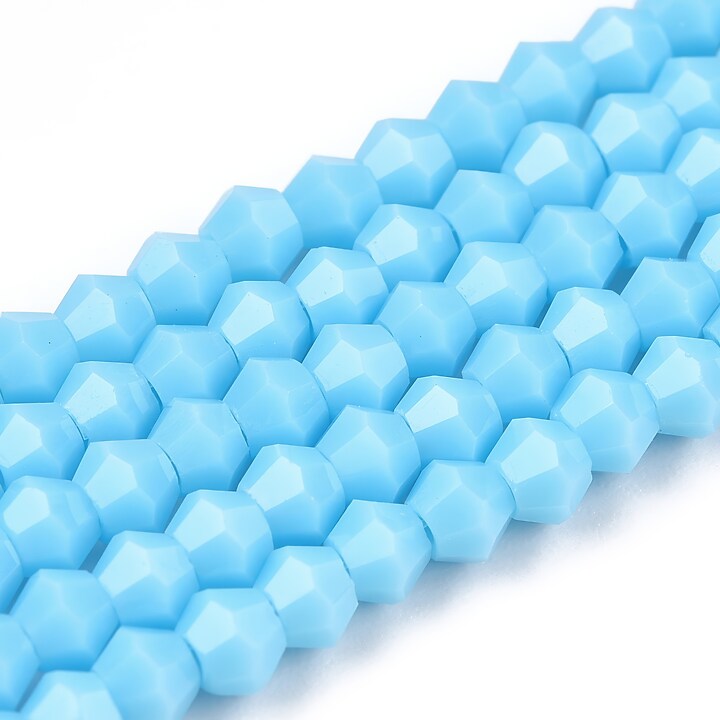 Margele cristal biconic 3x3mm (sirag) - bleu opac