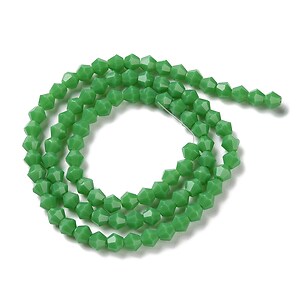 Margele cristal biconic 4x4mm (sirag) - verde opac