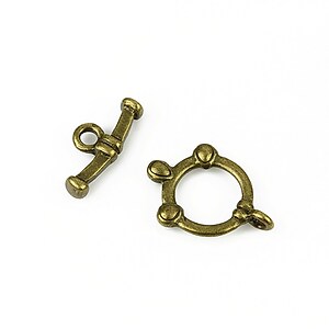 Inchizatoare toggle bronz 20x15mm