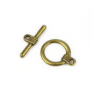 Inchizatoare toggle bronz 20x15,5mm