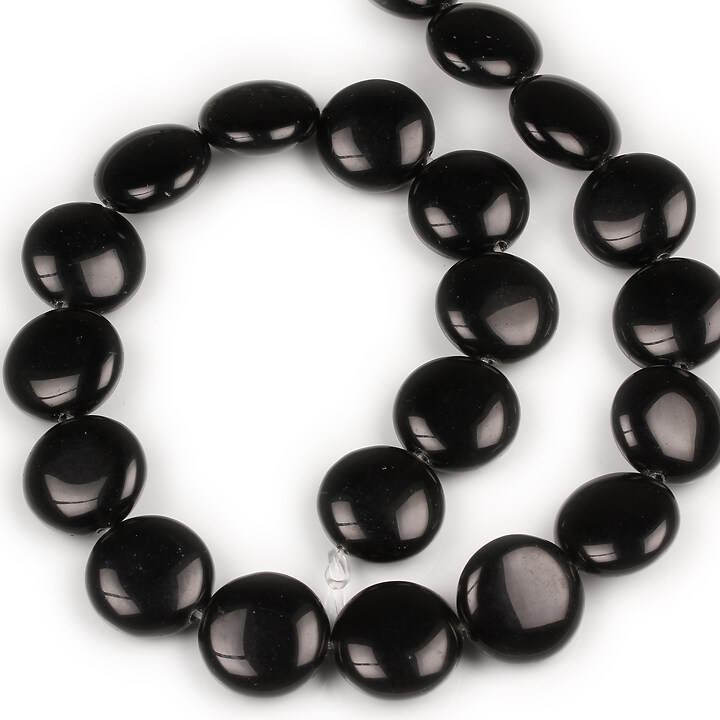 Margele obsidian banuti 16mm (sirag)