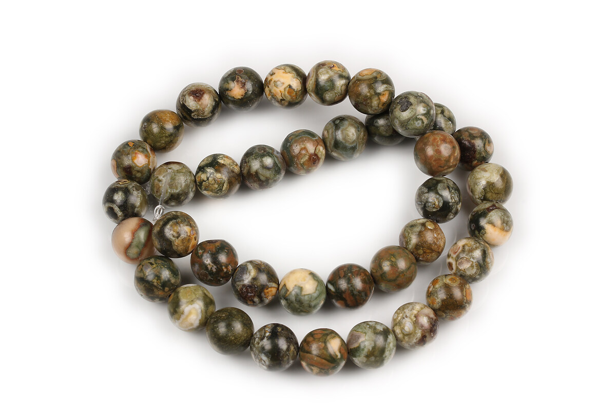 Margele Rhyolite Jasper sfere 10mm (sirag)