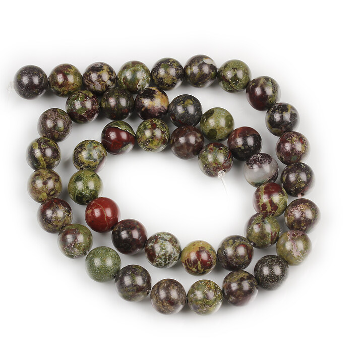 Margele Dragon Blood Jasper sfere 8mm (sirag)