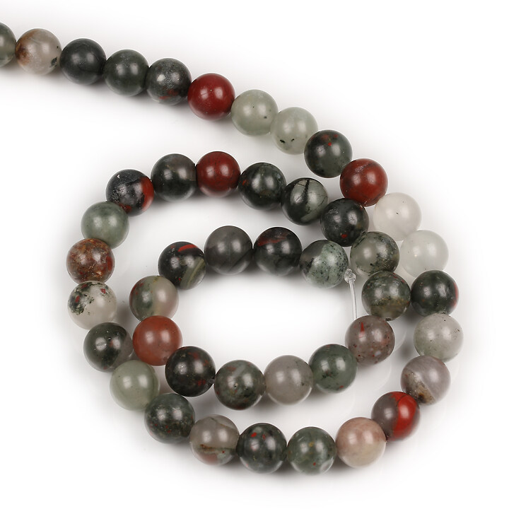 Margele African Bloodstone sfere 8-9mm (sirag)