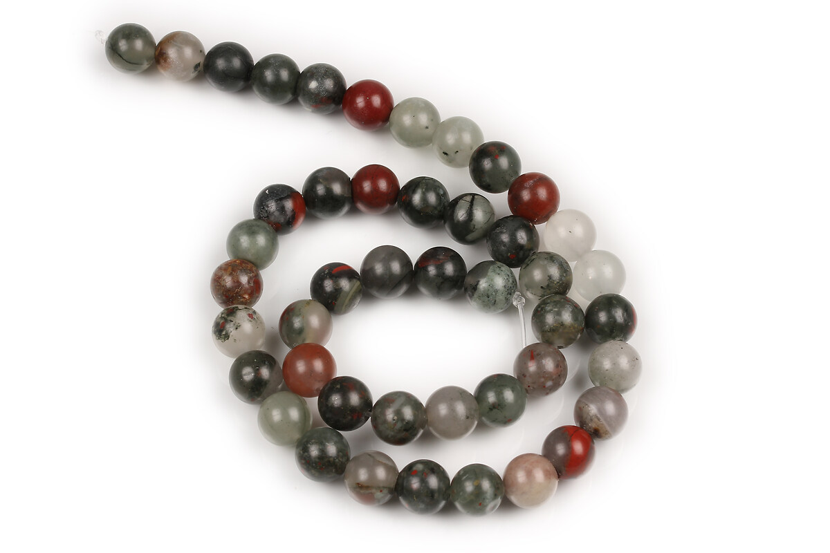 Margele African Bloodstone sfere 8-9mm (sirag)