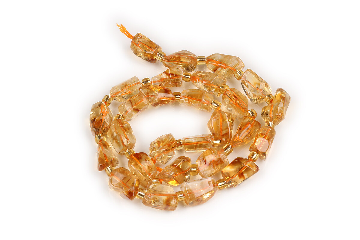 Margele citrine nuggets 8-15x5-10mm (sirag)