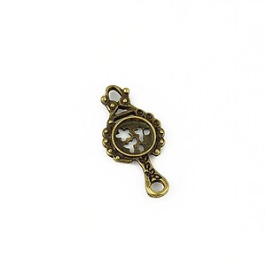 Charm bronz oglinda 24x11mm