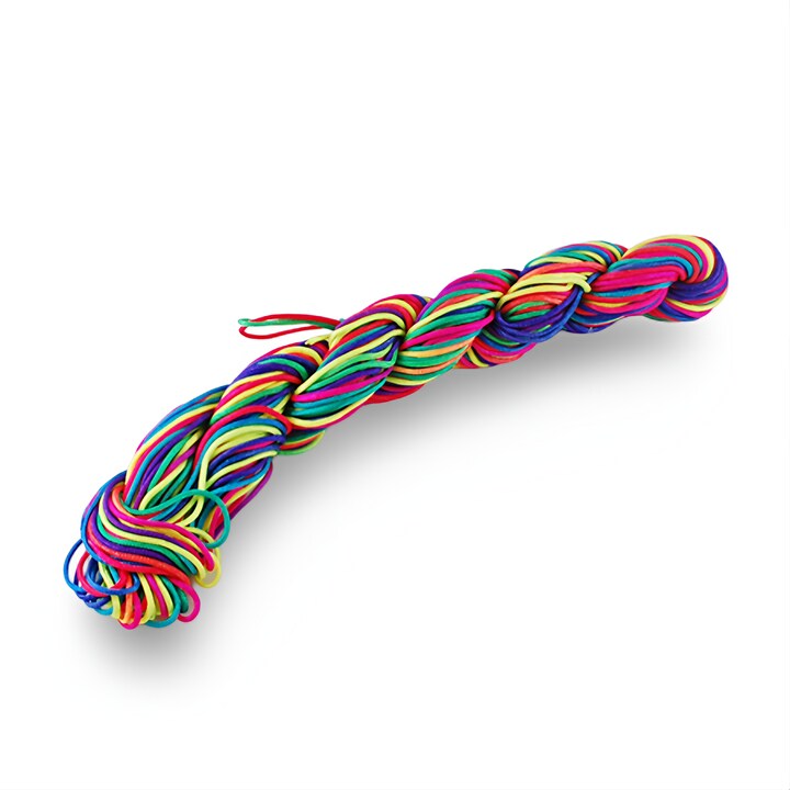 Ata nylon, grosime 2mm, aprox. 12m, multicolor