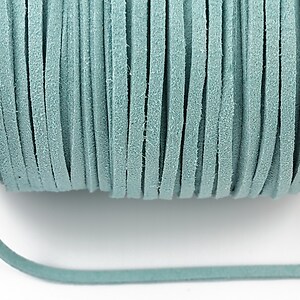 Snur suede (imitatie piele intoarsa) 3x1mm, bleu (5m) - cod 192