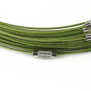 Baza siliconata colier, diametru 14,5cm - verde olive