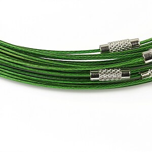 Baza siliconata colier, diametru 14,5cm - verde