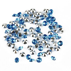 Cabochon rhinestone 3,5mm (20 buc.) - albastru