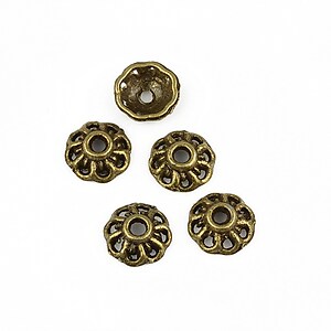 Capacele margele bronz 9mm