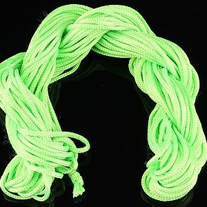 Ata nylon, grosime 2mm, 12m, verde neon