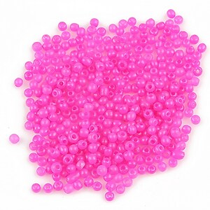 Margele de nisip 2mm (50g) - cod 216 - roz neon