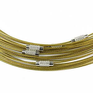 Baza siliconata colier, diametru 14,5cm - olive