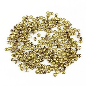 Cabochon rhinestone cristal 2mm (20 buc.) - maro