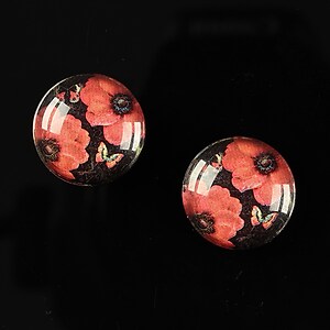 Cabochon sticla 16mm "Fantasy world" cod 007