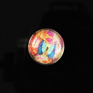 Cabochon sticla 18mm "Magic garden" cod 064