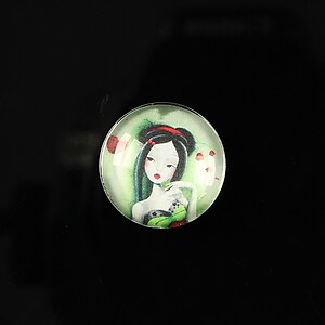 Cabochon sticla 18mm "Fairy tale" cod 067