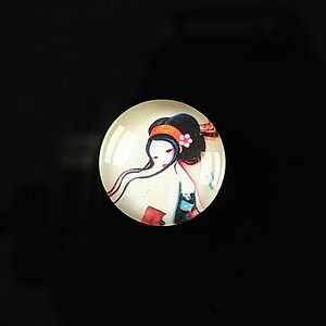 Cabochon sticla 18mm "Fairy tale" cod 075