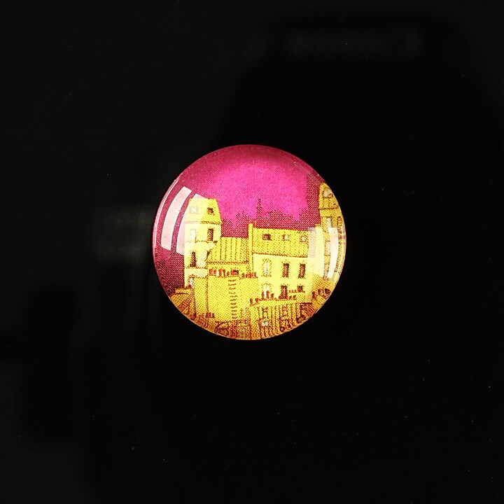 Cabochon sticla 18mm "City lights" cod 103