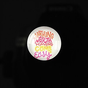 Cabochon sticla 18mm "Life quotes" cod 129