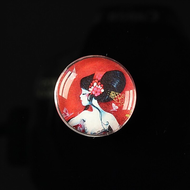 Cabochon sticla 20mm "Once upon a time" cod 154