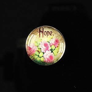 Cabochon sticla 20mm "Amazing roses" cod 160