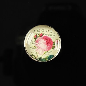 Cabochon sticla 20mm "Amazing roses" cod 161