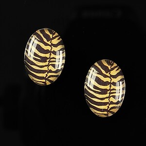 Cabochon sticla 18x13mm "Animal print" cod 217