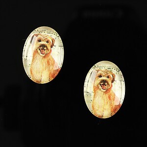 Cabochon sticla 18x13mm "Best friends" cod 224