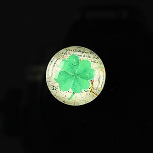 Cabochon sticla 18mm "Spring luck" cod 259