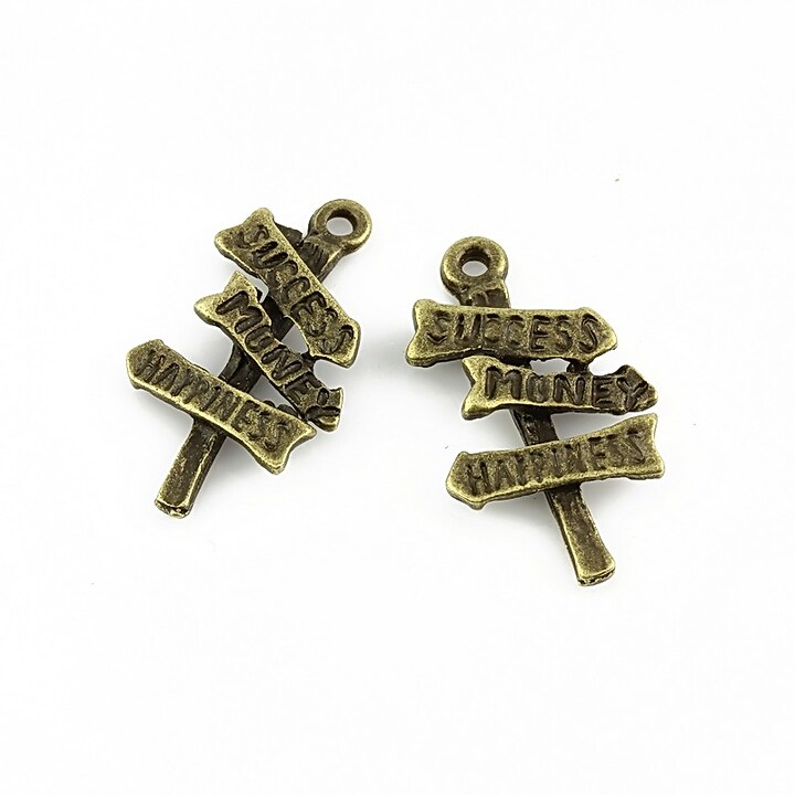 Charm bronz rascruce 23x13mm