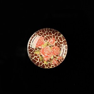 Cabochon sticla 20mm "Animal print theme" cod 358