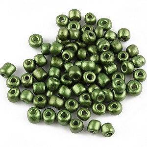 Margele de nisip lucioase 4mm (50g) - cod 171 - verde