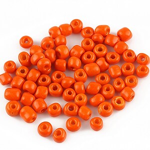 Margele de nisip opace 4mm (50g) - cod 107 - portocaliu