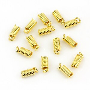 Terminatie de snur aurie 9x4mm (10 buc.)