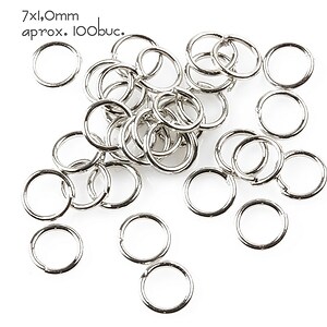 Zale argintiu inchis 7mm (grosime 1,0mm)