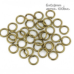 Zale bronz 6mm (grosime 0,9mm)